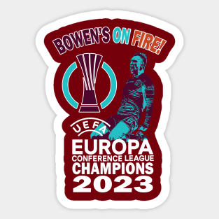 Cockney Euro Champions 2 - BOWEN'S ON FIRE! Sticker